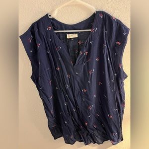 Universal Thread Floral Dolman Sleeve Shirt